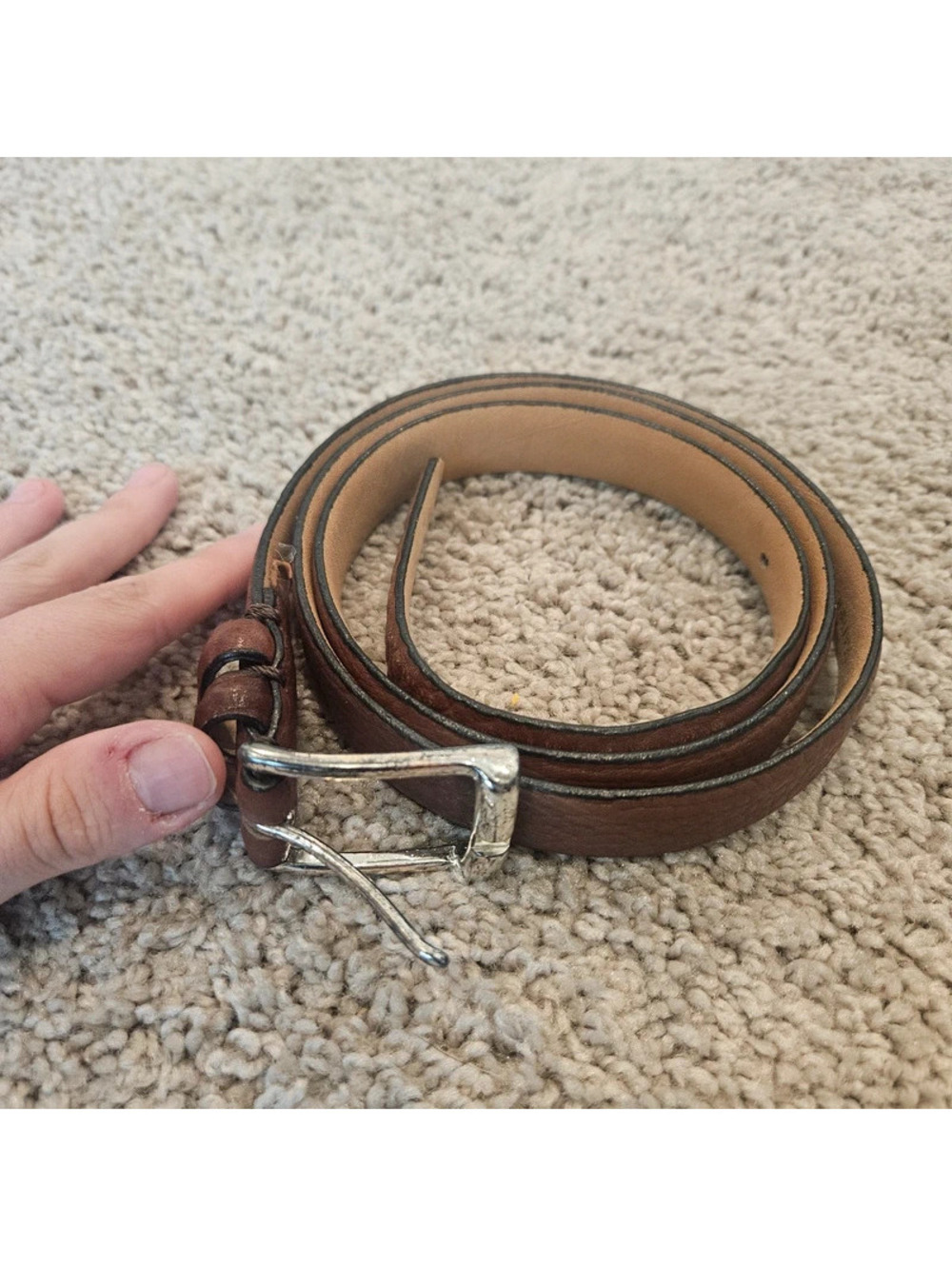 Kenneth Cole New York Men’s Brown Genuine Leather Belt Size 40 KM7401